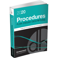 020 Plain English Descriptions for Procedures